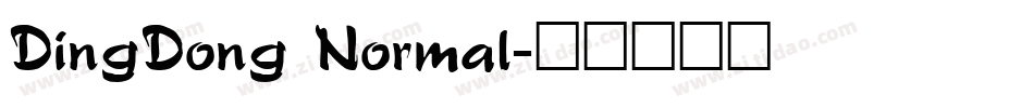 DingDong Normal字体转换